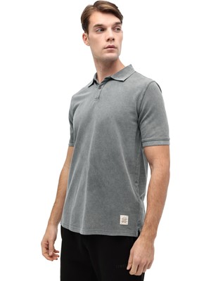 Lumberjack MB BS20 POLO T-SH 5FX Gri Erkek Kısa Kol T-Shirt