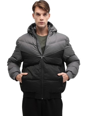 Kinetix ml Block Puffer-05 5pr Siyah Erkek Kısa Kaban
