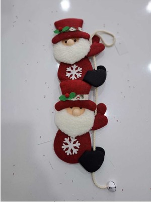 Yılbaşı Temalı 56CM Tırmanan Noel Baba Süsü, Şık Bordo Renk Seçenekleriyle.