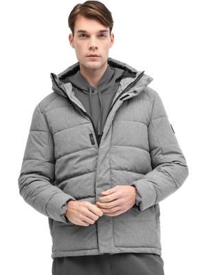 Kinetix ml Downey Coat 5pr Antrasıt Melanj Erkek Kısa Kaban
