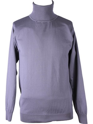 Trender Tam Balıkçı Gri Erkek Kazak YSN03