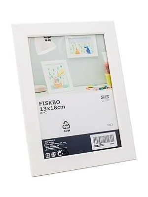 SanalAMCA Store Fiskbo Çerçeve, Beyaz 13X18 cm