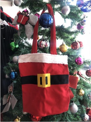 Kırmızı Yılbaşı Çanta, Şık ve Renkli Hediye Paketi Alternatifi