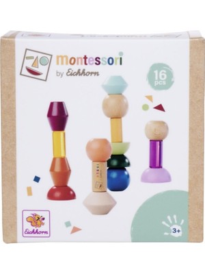 Eichhorn Montessori Ahşap Boncuk Dizme Oyunu
