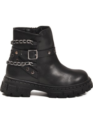 Cool Siyah Içi Polarlı Kaymaz Kız Çocuk Bot Dante F