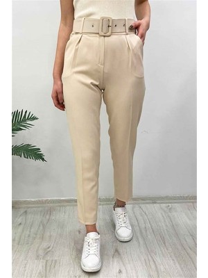 FlexiFit Slim Fit Havuç Paça Kemerli Kadın Pantolon – Zamansız Şıklık, Maksimum Konfor, Modern Siluet