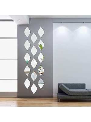 As Tasarım Ahşap Duvar Süs Tablo 16 Parça Gümüş Renk