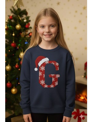 Çağla Kurt G Harfli Yilbasi Temali Unisex Sweatshirt