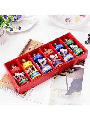 Renkli Ahşap Atlı Karınca Süsü, Şık ve Sevimli Yılbaşı Dekoru