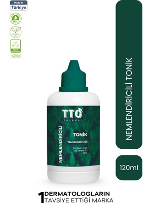 TTO Thermal Nemlendiricili Tonik 120 ml Tüm Cilt Tipleri İçin Canlandırıcı Etki ve AHA İçerir
