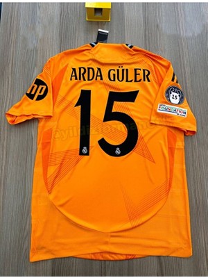 Maharet R.e.a.l M.a.d.r.i.d 2024/25 Yeni Sezon A.r.d.a.-G.ü.l.e.r Deplasman Forması (Orange)