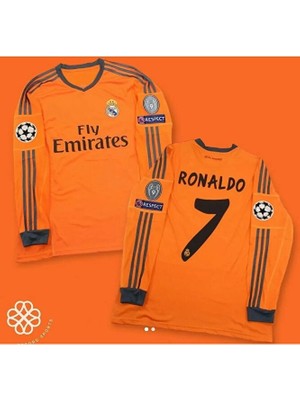 Maharet R.madridd 2013/14 Sezonu Cristiano Ronaldo Nostalji Forması (Orange)