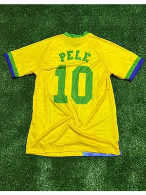 Maharet Brezilya Özel Tasarım Efsane Pele Özel Konsept Yetişkin Forması