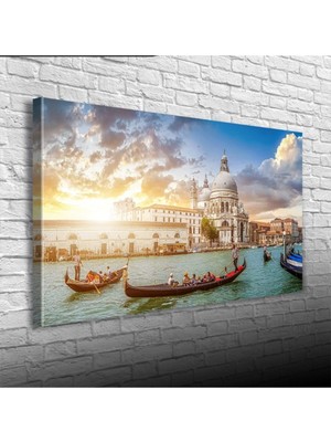 İşsevenler Venedik Canvas Tablo (60x120)