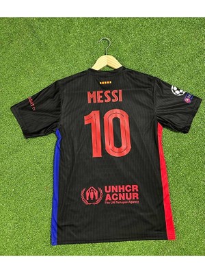 Maharet Barcelona Yeni Sezon Messi Yetişkin Forması (Black)