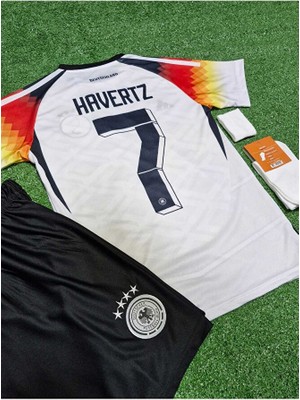 Maharet Almanya 2024/25 Yeni Sezon Kai Havertz Çocuk Forması Şort Çorap Bileklik 4'lü Set