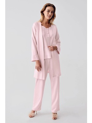 NemereSoft Freshness 321 Kadın Sabahlıklı Pijama Takımı