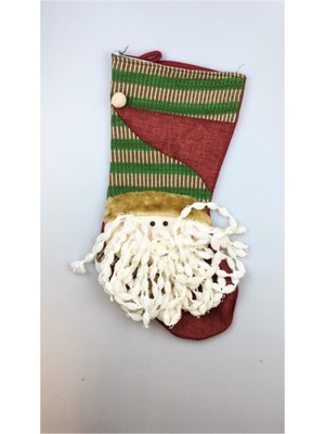 Yılbaşı Temalı Şık ve Renkli Yılbaşı Çorabı, Sıcacık ve Eğlenceli Dekorasyon