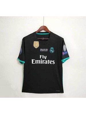 Maharet R. Madridd 2018 Kiev Şampiyonlar Ligi Finali Ronaldo Deplasman Forması (Black Kit)