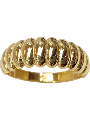 Genel Istiridye Taşsız Yüzük 14 Ayar Altın Hd Videolu