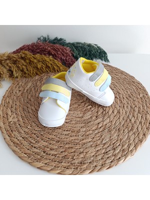 Funny 7385 Erkek Bebek Premium Üç Bantlı Patik Ayakkabı 17-18-19 No