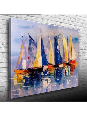İşsevenler Yelkenli Canvas Tablo (50x70)