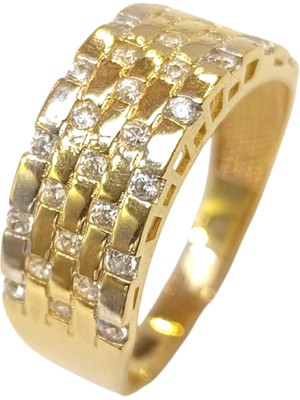 Genel Taşlı Yüzük 14 Ayar Altın Hd Videolu