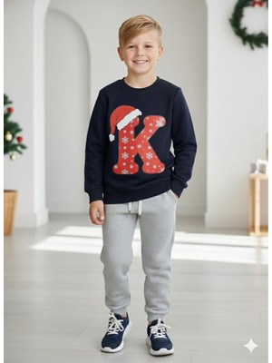 Çağla Kurt K Harfli Yilbasi Temali Unisex Sweatshirt
