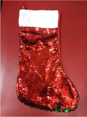 Kırmızı ve Yeşil Pofidik Duvar Panosu, Ev Dekorasyonu, Noel Temalı, 1 Adet