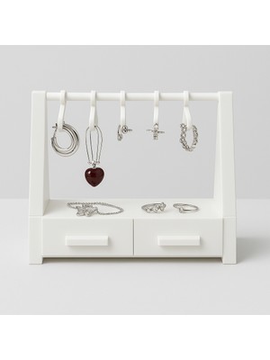 Alytech Mini Askılı Takı Düzenleyici Mücevher Standı Çekmeceli Takı Organizeri