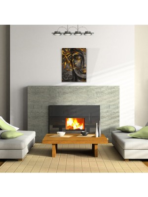 İşsevenler Altın Kadın Canvas Tablo (50x70)