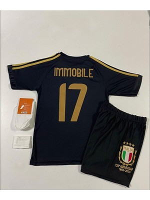 Maharet Italya 125.YIL Ciro Immobile Çocuk Forması 4'lü Set (Black)