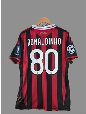 Maharet Ronaldinho 2009-10 Sezonu M'ilan Efsane Yetişkin Nostalji FORMASI(RED)6783865936437