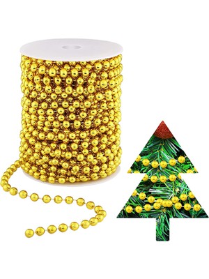 Çok Renkli Zincir Boncuk, 10 Metre, Şerit Tasarımı, Şık Takı Malzemesi