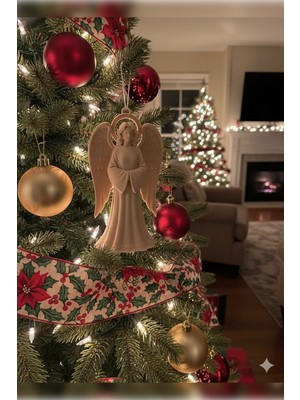 Renkli 3D Melek Süsü, Noel Ağacı Asma Dekoru, Şık ve Canlı Tasarım