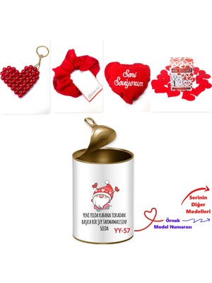 E-Hediyeci Kişiye Özel Romantik Hediye Kutusu, Kırmızı Yılbaşı Hediye Kutusu, Kırmızı Sürpriz Konsept Yılbaşı Kutusu  Aşk Temalı Kırmızı Yılbaşı Sürpriz Konsept Hediye Seti - (100 Yeni Yıl Model)