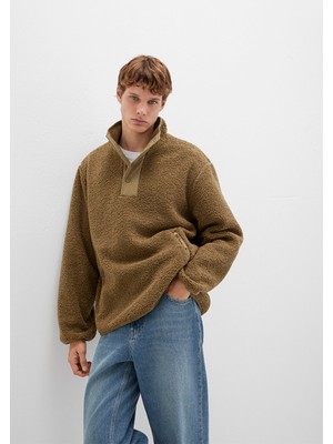 Mavi Dik Yaka Haki Sweatshirt 0110737-70362