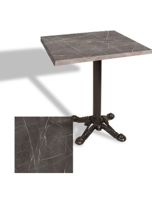 Dockers Çipa Laminat Kare Masa 60X60 Esb - Dark Emperador
