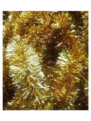 8 Adet Gold Sim Püskül Süs, Yılbaşı Dekorasyonu, 2 Metre