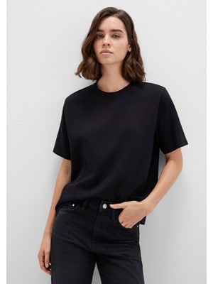 Mavi Siyah Basic Interlok Tişört 1613820-900