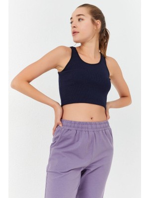Basic U Yaka 5li Paket Kadın Crop Top Atlet - 97160
