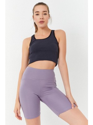 Basic U Yaka 5li Paket Kadın Crop Top Atlet - 97162