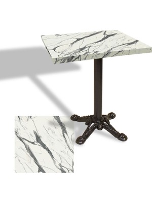 Dockers Çipa Laminat Kare Masa 70X70 Esb - Afyon Marble