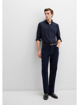 Mavi Lacivert Kadife Pantolon 0010509-70490