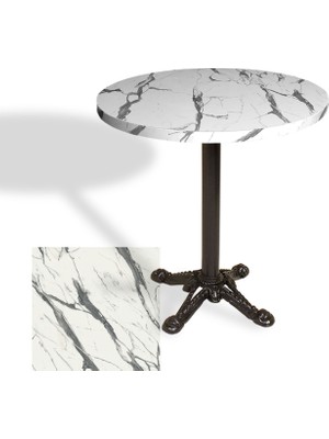 Dockers Çipa Laminat Yuvarlak Masa Çap 90CM Esb - Afyon Marble