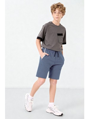 Tommy Life Petrol Standart Fit Basic Erkek Çocuk Şort - 11284