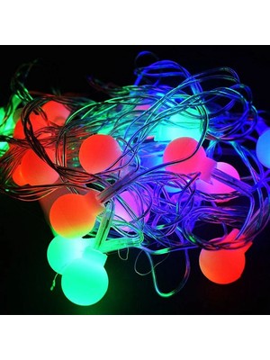 Gün Işığı - Top 3mt Pilli 2 Fonksiyonlu Peri LED - Dekor Lamba (4887)