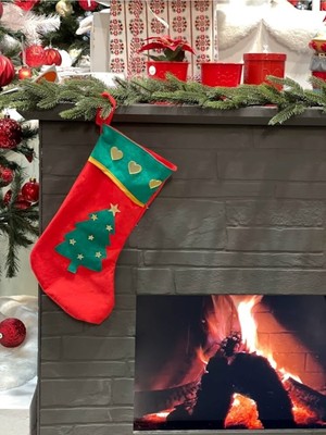 Yılbaşı Temalı Büyük Çorap ve Dekoratif Süsler Seti