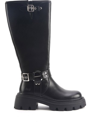 İnci Inci Incı Theır 4pr Siyah Kadın Çizme