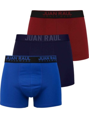 Deepsea Erkek Çok Renkli Pamuklu Premium 3'lü Boxer Seti – Ultra Rahat & Esnek Boxer 2603122